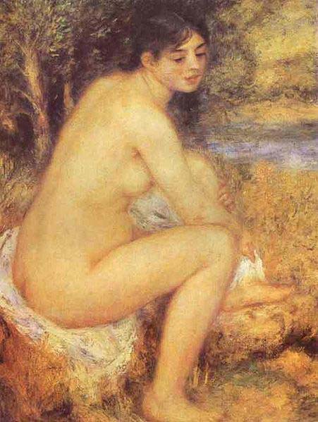 Pierre-Auguste Renoir Seating Girl,